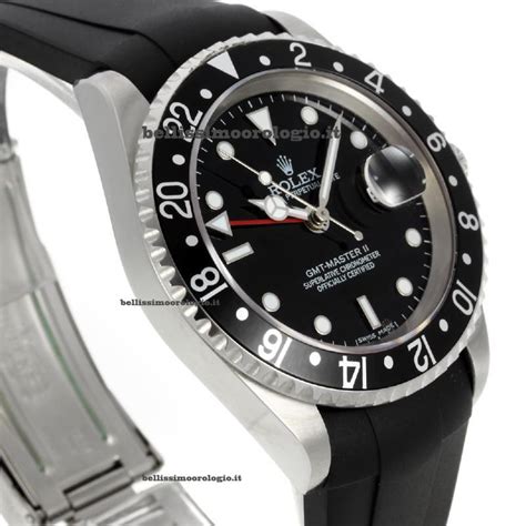 rolex gmt nero cinturino gomma|Buy and Sell Pre Owned Luxury Watches .